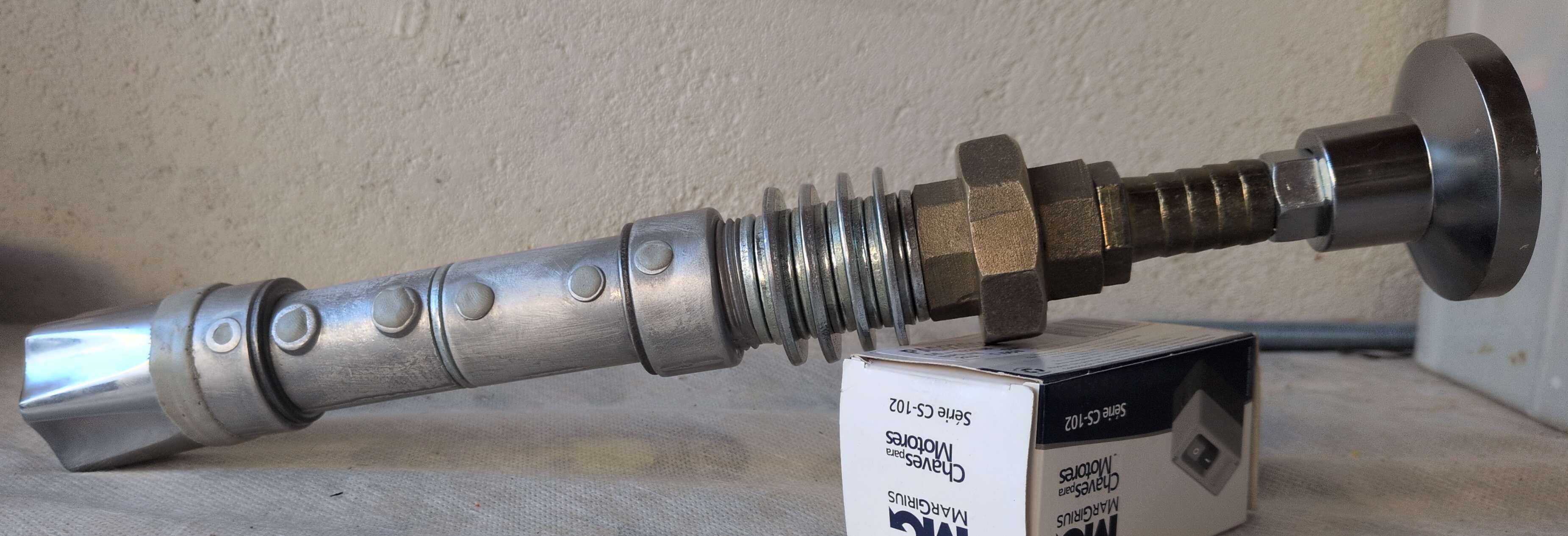 Sanded and assembled lightsaber