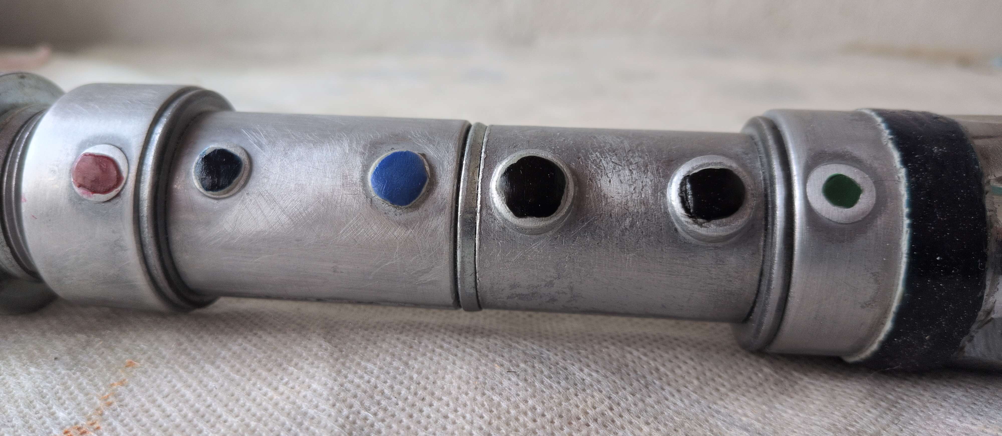 close up on the handle