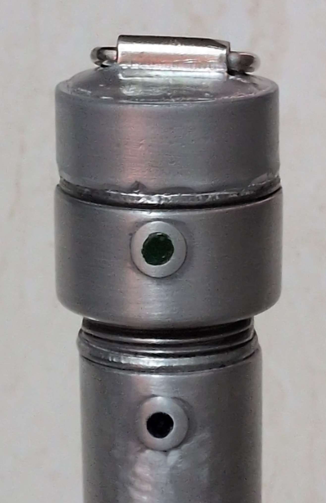 Finished pommel from the side