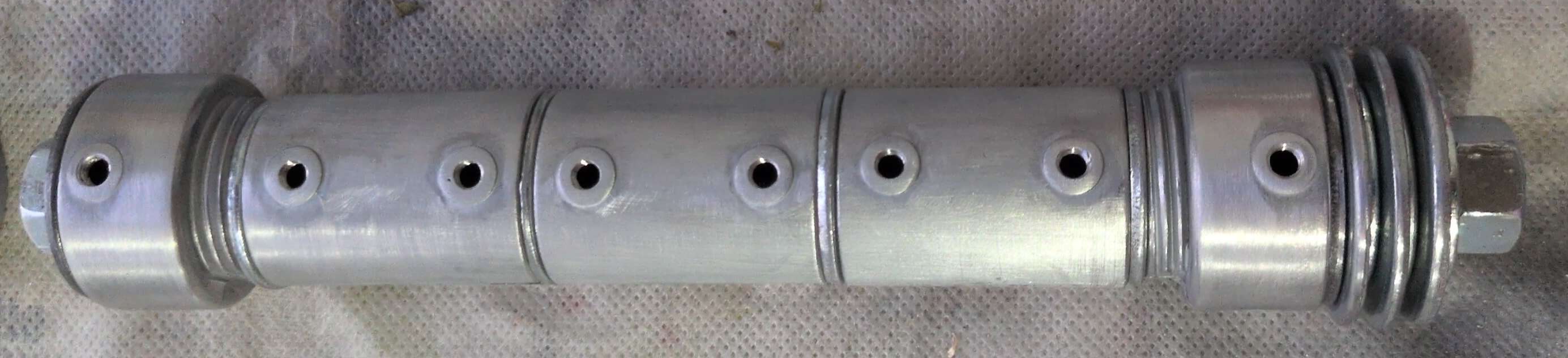 Initial sanding of the hilt