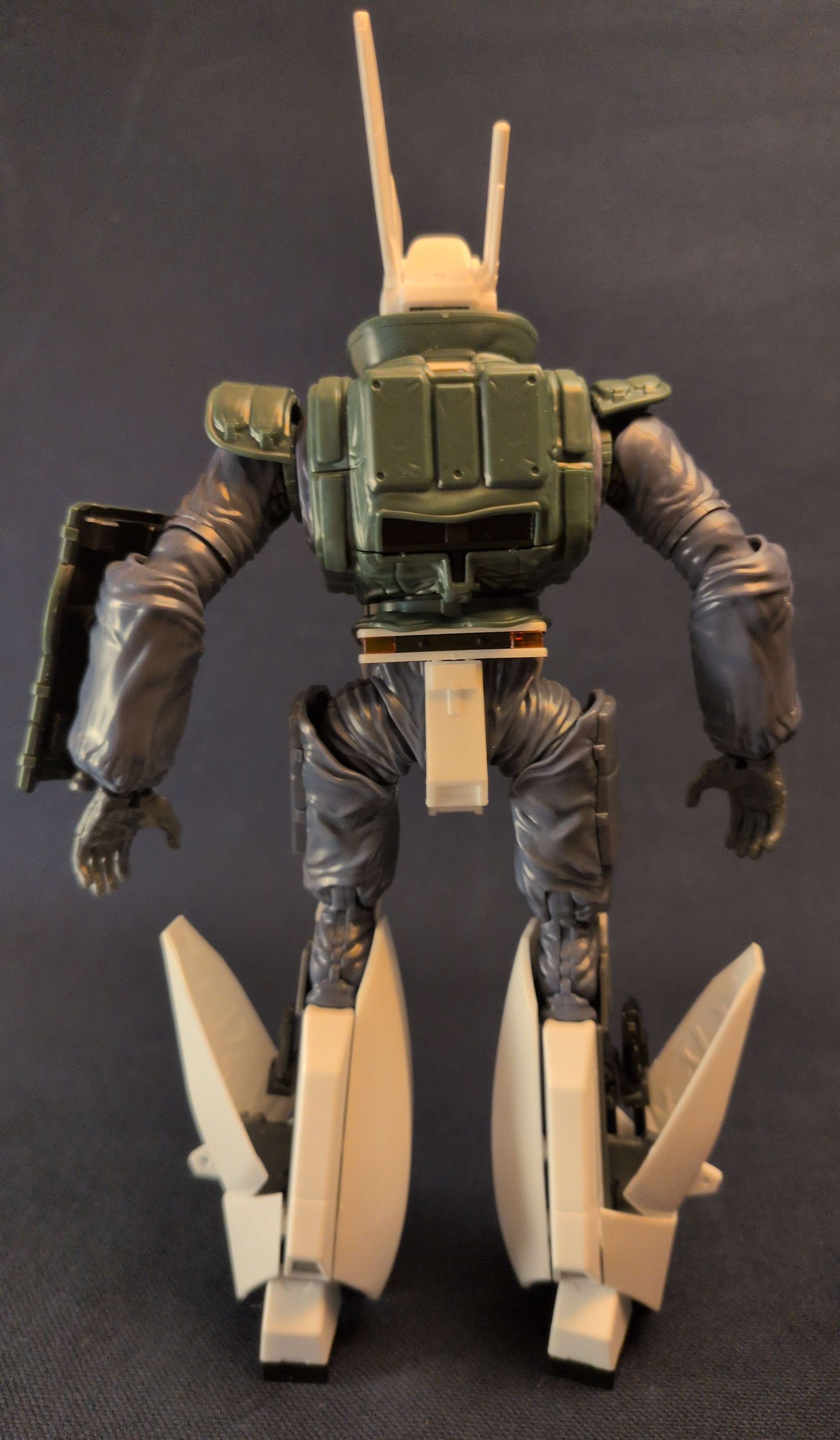 patlabor's back, calf holster and ammo pouch open